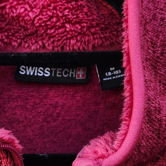 Swiss Tech Womens Jacket Size M (8-10) cranberry style STOL47351 - Picture 5 of 6